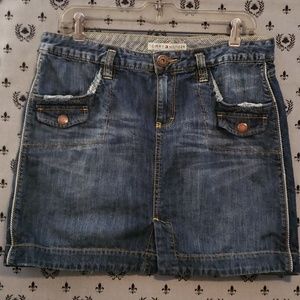 Tommy Hilfiger Distressed Jean Skirt